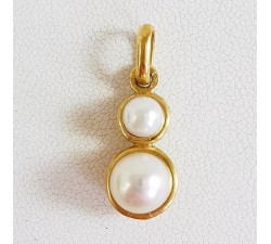 Pendentif Perles Akoya du Japon Or Jaune