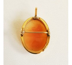 Broche Pendentif Camée Or Jaune 750 - 18 carats (Bijou Occasion)
