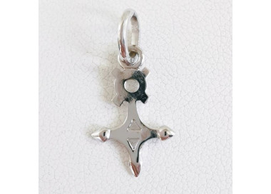 Pendentif Croix Berbère D'Agadès En Argent - Occasion - Bijou Ethnique