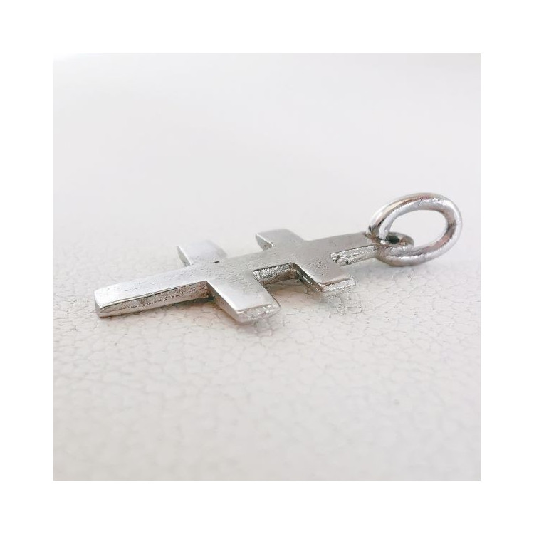 Broche Religieuse Ancienne Croix De Lorraine - Argent Et Or, Poinçon XIXe Siècle, Vintage