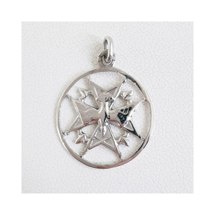 Croix Huguenote Bébé Argent