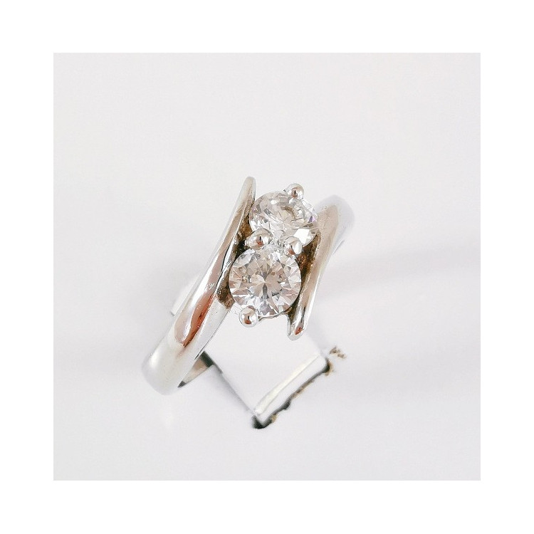 Bague Argent 925 Réglable Avec Pierre De Naissance Cœur – Zirconium, Cadeau Anniversaire, Fiançailles