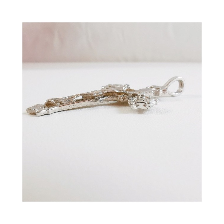 Croix Christ Argent
