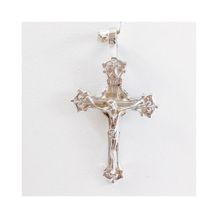 Croix Christ Argent