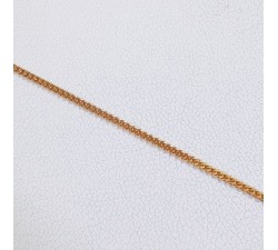 Chaîne 45 cm Maille Gourmette Plaqué Or