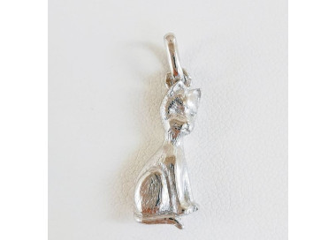 Pendentif Vintage Chat Clown En Argent 925 Mexico - Occasion, Bon état, Pièce Unique Et Originale
