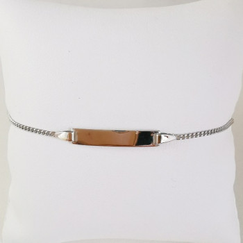Gourmette bébé / enfant Maille Gourmette Or Blanc 750 - 18 carats