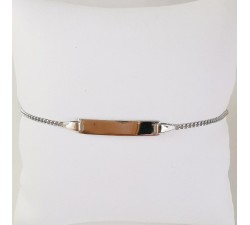 Gourmette bébé / enfant Maille Gourmette Or Blanc 750 - 18 carats