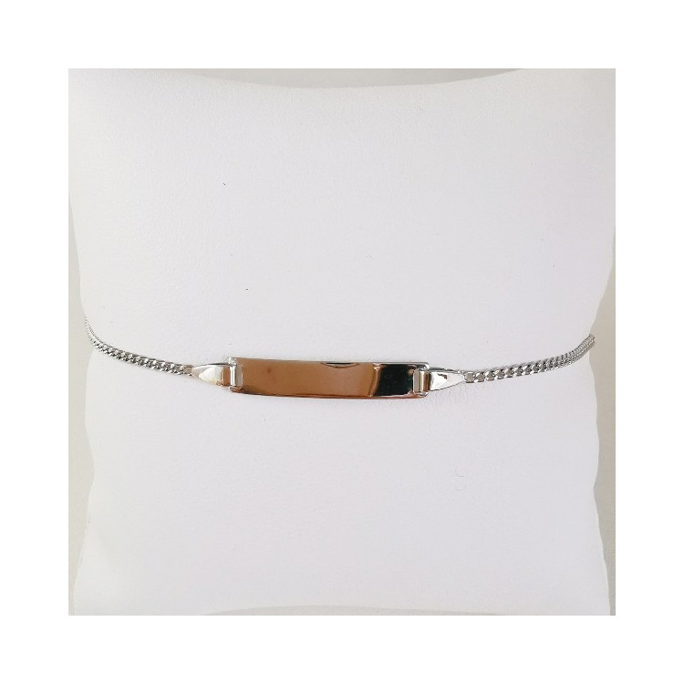 Gourmette bébé / enfant Maille Gourmette Or Blanc 750 - 18 carats