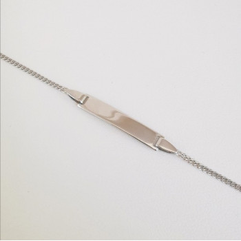 Gourmette bébé / enfant Maille Gourmette Or Blanc 750 - 18 carats