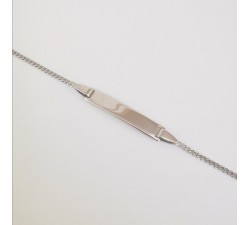 Gourmette bébé / enfant Maille Gourmette Or Blanc 750 - 18 carats