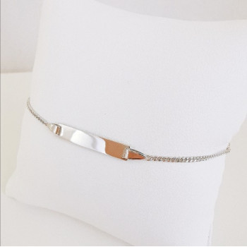 Gourmette bébé / enfant Maille Gourmette Or Blanc 750 - 18 carats