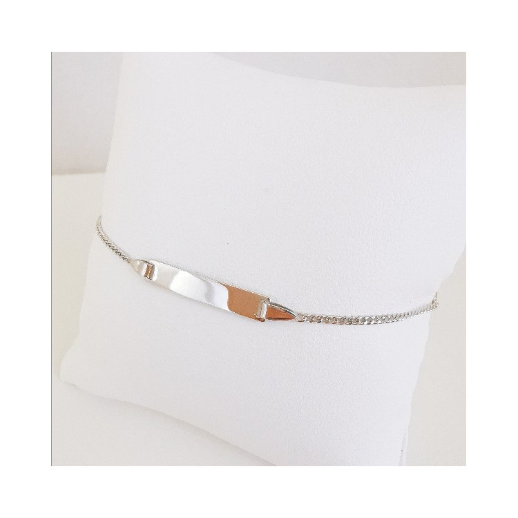 Gourmette bébé / enfant Maille Gourmette Or Blanc 750 - 18 carats