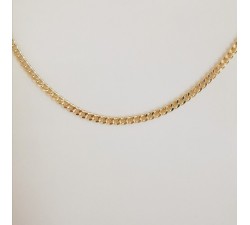 Chaîne 60 cm Maille Gourmette Plaqué Or