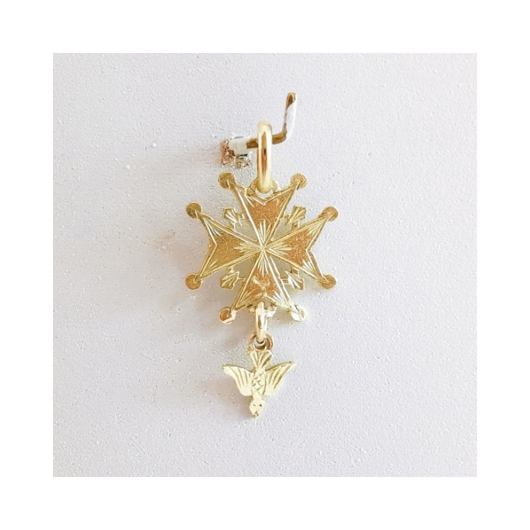 Croix huguenote Or Jaune 750 - 18 carats