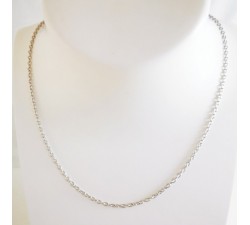 Chaîne 40 cm Maille Forçat Argent