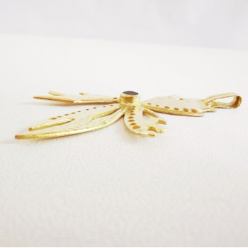 Pendentif Fleur Automnale Or Jaune 750 - 18 carats