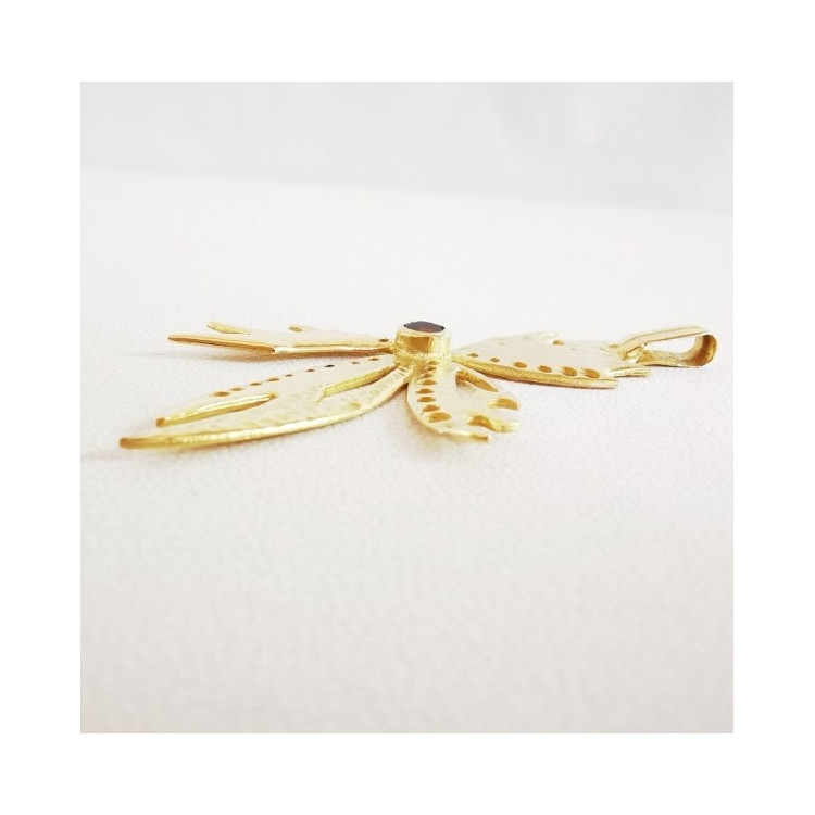 Pendentif Fleur Automnale Or Jaune 750 - 18 carats