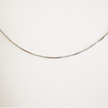 Chaîne 45 cm Or Blanc 750 - 18 carats Maille Vénitienne 1.85 grammes