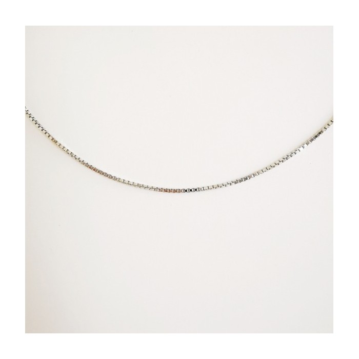 Chaîne 45 cm Or Blanc 750 - 18 carats Maille Vénitienne 1.85 grammes