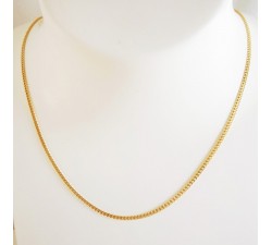 Chaîne 40 cm Or Jaune 750 - 18 carats Maille Gourmette 3.45 grammes
