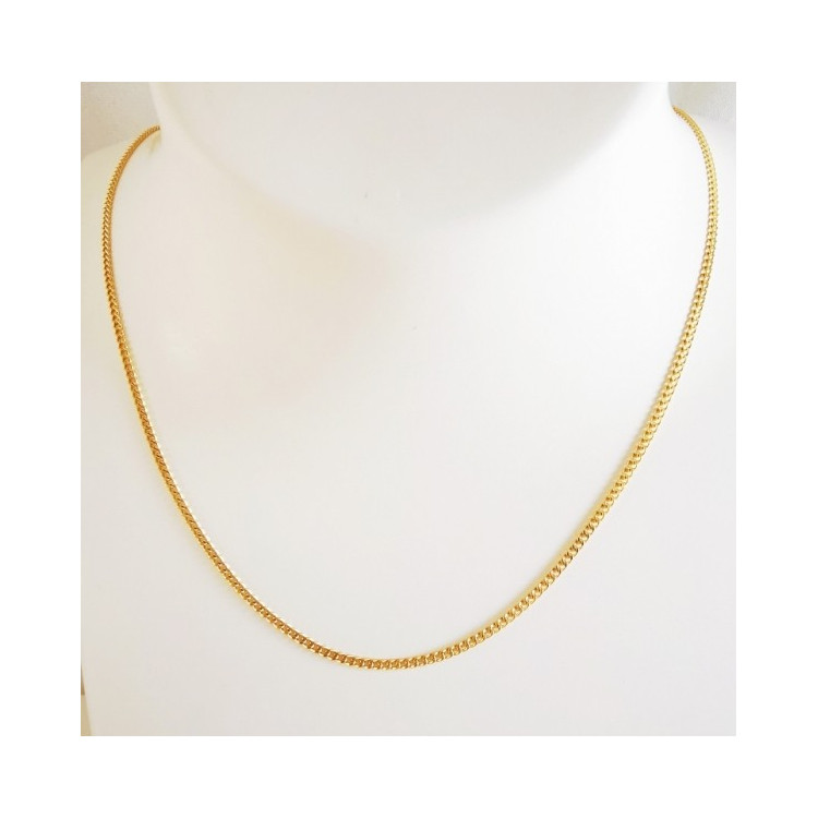 Chaîne 40 cm Or Jaune 750 - 18 carats Maille Gourmette 3.50 grammes