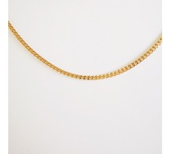 Chaîne 40 cm Or Jaune 750 - 18 carats Maille Gourmette 3.45 grammes