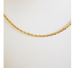 Chaîne 40 cm Or Jaune 750 - 18 carats Maille Forçat