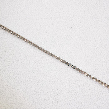 Chaîne 45 cm Or Blanc 750 - 18 carats Maille Gourmette 3.40 grammes