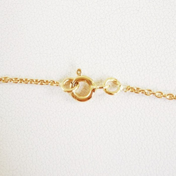 Chaîne 40 cm Or Jaune 750 - 18 carats Maille Forçat Rond 3.25 grammes