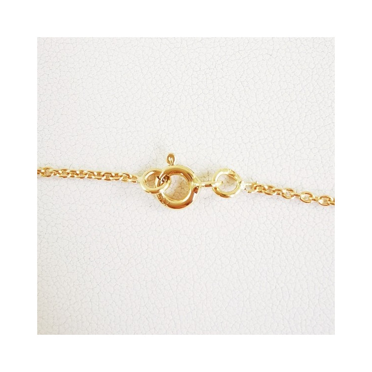 Chaîne 40 cm Or Jaune 750 - 18 carats Maille Forçat Rond 3.25 grammes