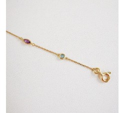 Bracelet Pierres Or Jaune 750 - 18 carats