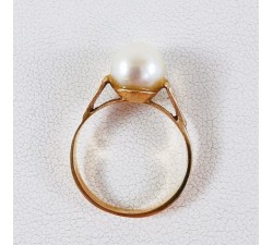Bague Perle Or Jaune 750 - 18 carats (Bijou d'Occasion)