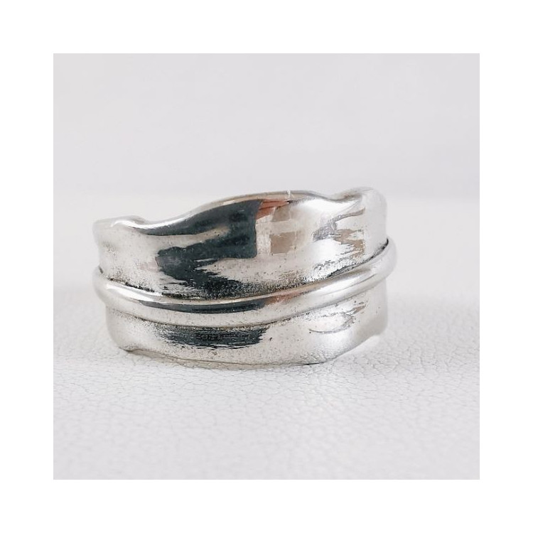 Bague Argent Moderne - Taille 68 (20.7) - Occasion - Bijou Fantaisie