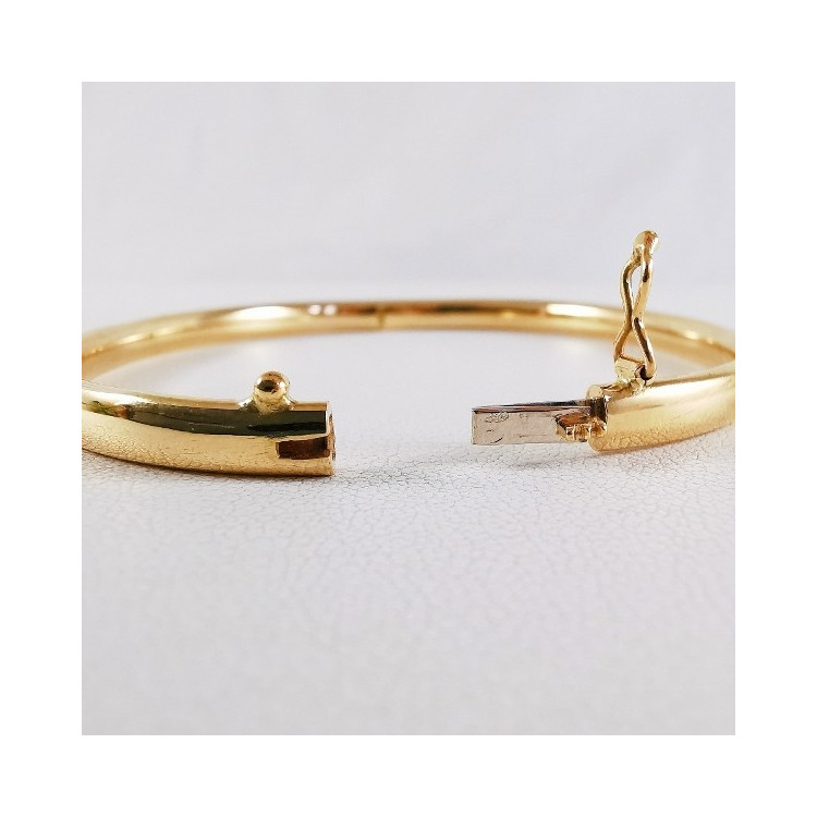 Bracelet Jonc Ouvrant Or Jaune 750 - 18 carats