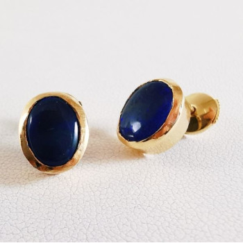 Boucles d'oreilles Opale Or Jaune 750 - 18 carats Pièce Unique