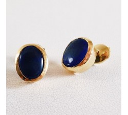 Boucles d'oreilles Opale Or Jaune 750 - 18 carats Pièce Unique