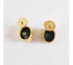 Boucles d'oreilles Opale Or Jaune 750 - 18 carats Pièce Unique