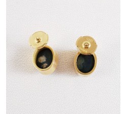 Boucles d'oreilles Opale Or Jaune Pièce Unique
