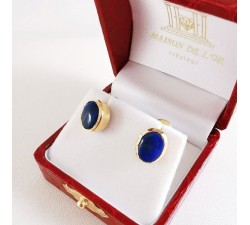 Boucles d'oreilles Opale Or Jaune 750 - 18 carats Pièce Unique