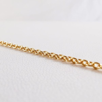 Bracelet Maille Forçat rond Or jaune 750 - 18 carats