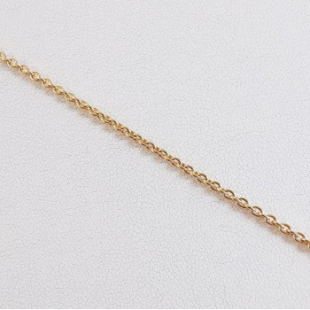 Bracelet Maille Forçat rond Or jaune 750 - 18 carats
