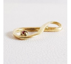 Pendentif Infini Rubis Or Jaune 750 - 18 carats