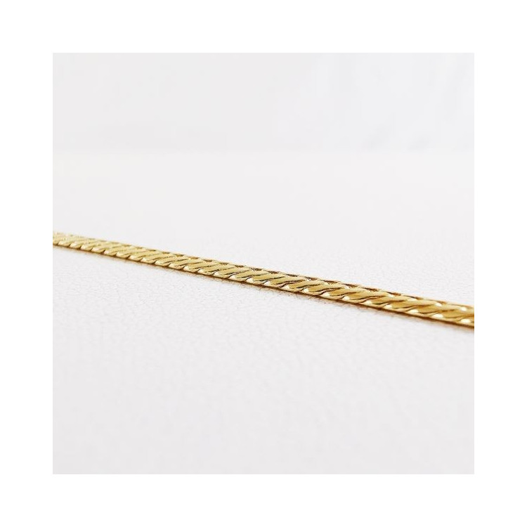 Collier Maille Anglaise Or Jaune 750 - 18 carats