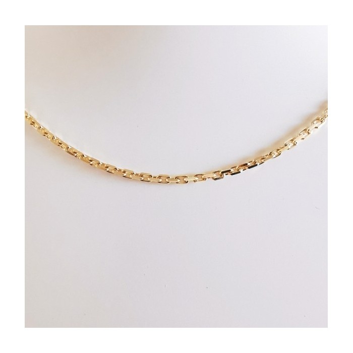 Chaîne 45 cm Or Jaune 750 - 18 carats Maille Forçat 5.95 grammes