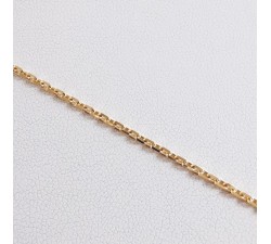 Chaîne 45 cm Or Jaune 750 - 18 carats Maille Forçat 5.95 grammes
