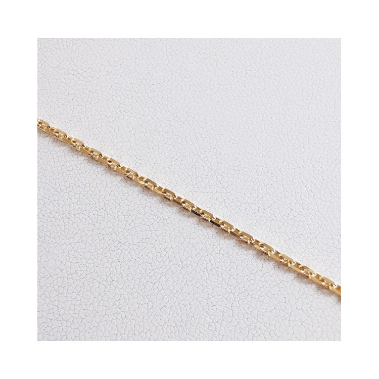 Chaîne 45 cm Or Jaune 750 - 18 carats Maille Forçat 5.95 grammes