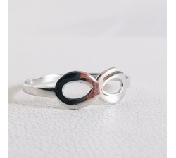 Bague Infini Or Blanc 750 - 18 carats