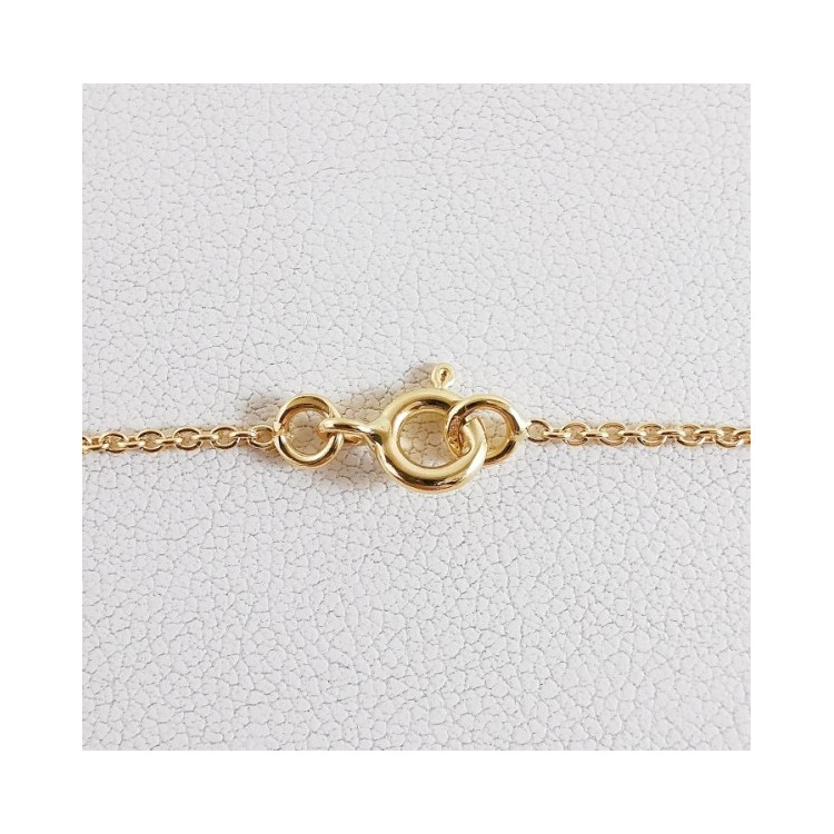 Chaîne 50 cm Or Jaune Maille Forçat Rond 3.05 Grammes
