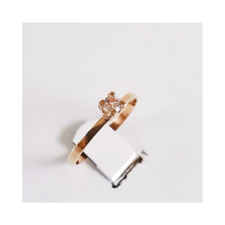 Bague Morganite Or Rose 750 - 18 carats